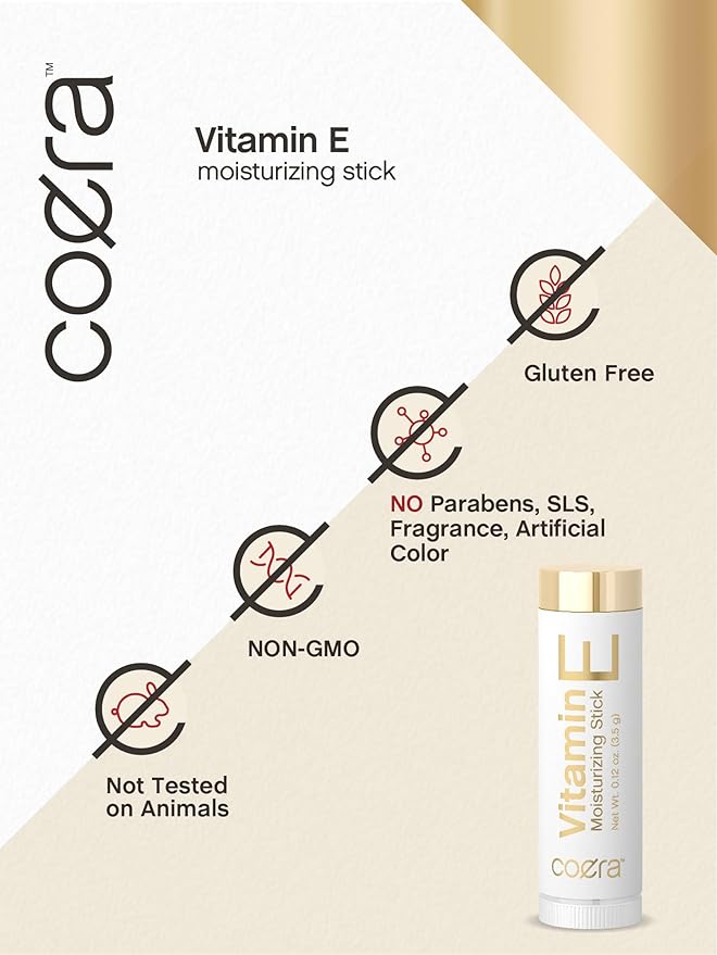 Vitamin E Moisturizing Stick for Lips | .12 oz (2 Pack) | Hydrating & Nourishing | Free of Parabens, SLS & Fragrances-VivaGrace Women