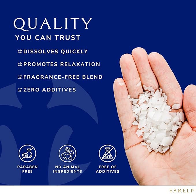 Magnesium Flakes, 15lb, Dead Sea Bath & Foot Soak, Alternative to Epsom Salt with Over 800,000mg of Magnesium Chloride Per Bag-VivaGrace Women