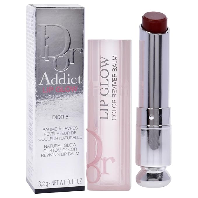 Dior Addict Lip Glow - 8 Dior by Christian Dior for Women - 0.11 oz Lip Balm-VivaGrace Women