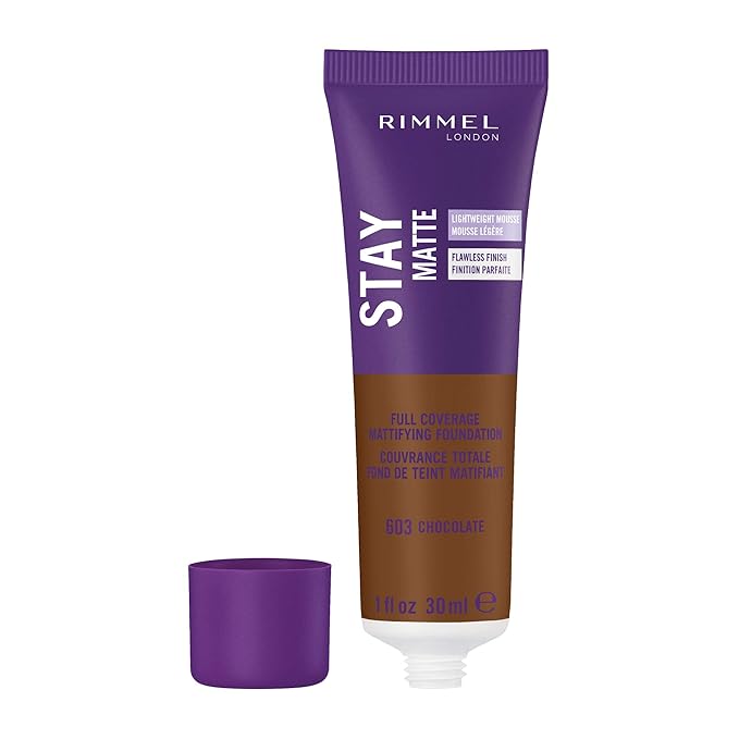 Rimmel London Stay Matte Liquid Mousse - 305 Buff - Foundation, Lightweight, Shine Control, Oil-Free, 1oz-VivaGrace Women
