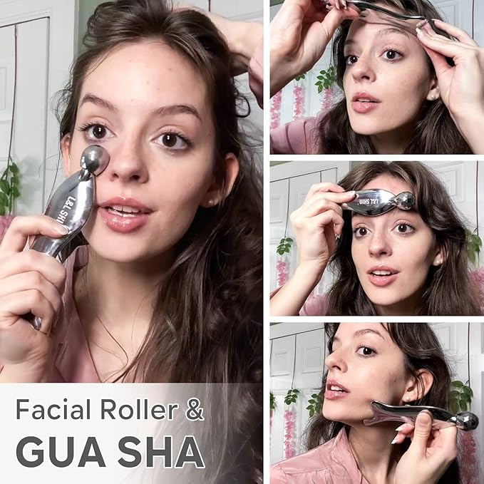 Gua sha Tool, Gua Sha Facial Tools by L&L SKIN, Face Roller Guasha for Skincare-VivaGrace Women