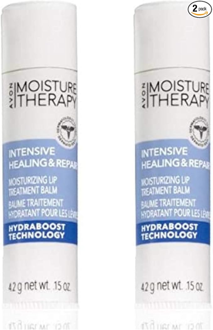 LOT OF 2 Avon Moisture Therapy Intensive Healing & Repair Lip Ointment SPF 15-VivaGrace Women