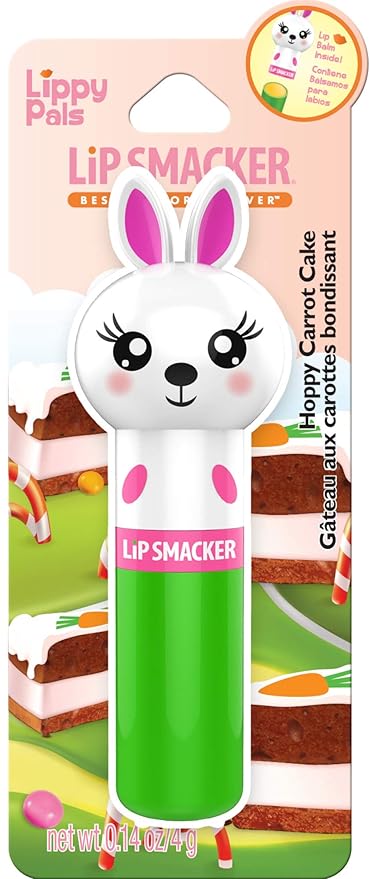 Lip Smacker Marvel Iron Man Keychain Lip Balm & Lippy Pals Bunny Rabbit Carrot Cake Lip Balm Bundle-VivaGrace Women