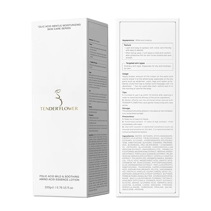 2PCS Folic Acid&Amino Acid,Essence combination of oil and lotion,Age-Defying Vegetable Glycerine for Skin Firms, Smooth, Anti Stretch Mark, Moisturizing 6.7 OZ +3.7 OZ-VivaGrace Women