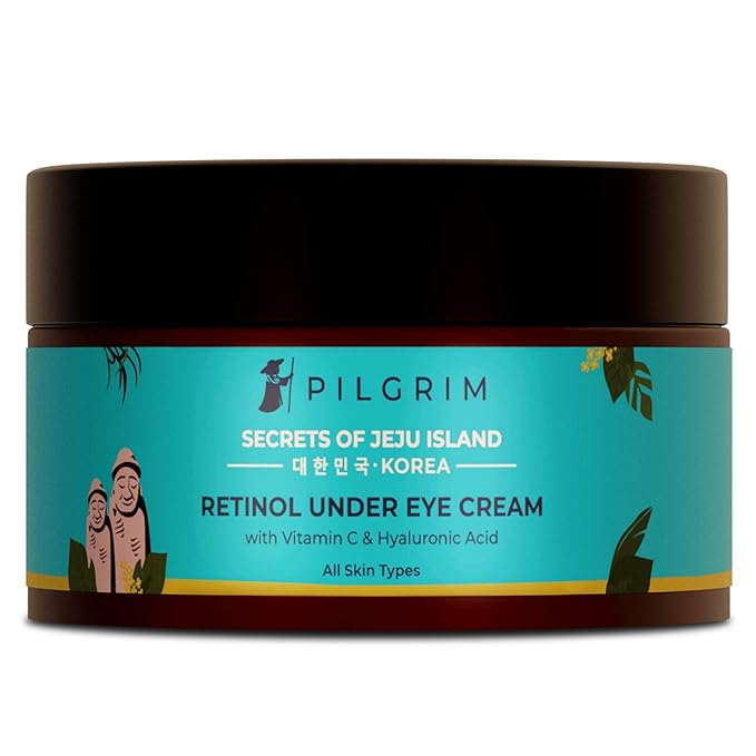 Pilgrim Korean Retinol Under Eye Cream | Infused with Vitamin C & Hyaluronic Acid | Redensify & Vitalized Skin | Eliminates Dark Circles & Wrinkles | Provides Youthful Skin | 1.06 Oz/50g-VivaGrace Women