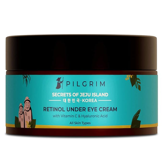 Pilgrim Korean Retinol Under Eye Cream | Infused with Vitamin C & Hyaluronic Acid | Redensify & Vitalized Skin | Eliminates Dark Circles & Wrinkles | Provides Youthful Skin | 1.06 Oz/50g-VivaGrace Women
