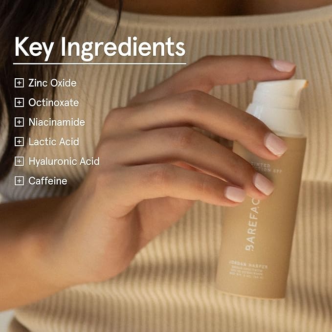 Barefaced Tinted Protection SPF 50+ – Broad-Spectrum Sunscreen with Zinc Oxide, Niacinamide & Hyaluronic Acid – Oil-Free UV Protection, Hydration & Anti-Aging with Universal Tint (60ml)-VivaGrace Women