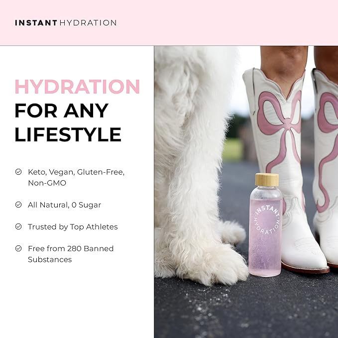 Instant Hydration Electrolytes Powder Packets - Cotton Candy Drink Mix - Zero Sugar - Keto, Vegan, Gluten-Free, Non-GMO - Boost Recovery, Brain Health, Muscle & Tissue Support- 30 Sticks-VivaGrace Women