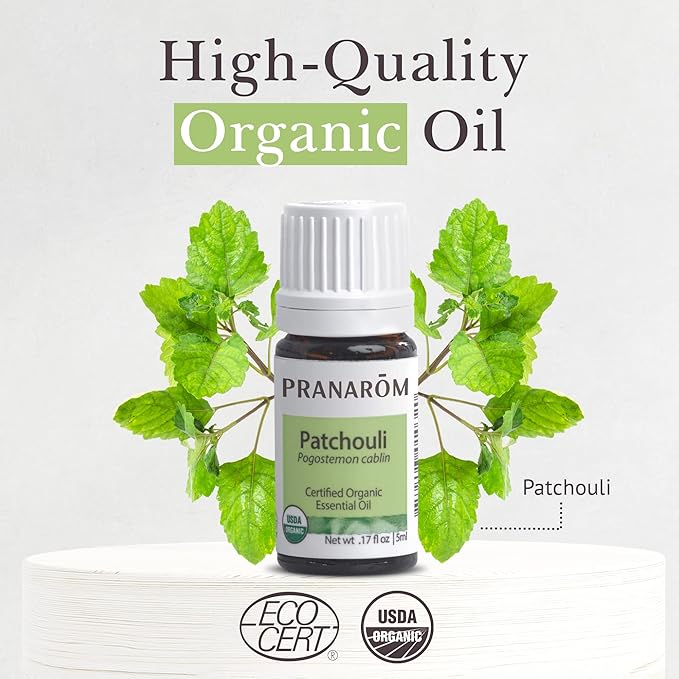 Pranarom - Patchouli Essential Oil (5ml) - 100% Pure Natural Therapeutic Grade Essential Oil for Diffusing and Perfumes | USDA and ECOCERT Certified Organic-VivaGrace Women