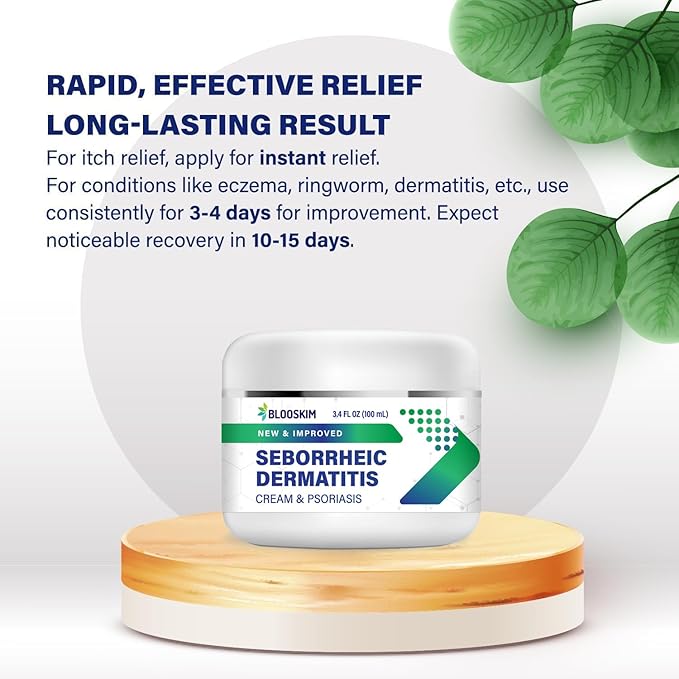 Seborrheic Dermatitis Face Cream – Face, Scalp & Body Moisturizing Treatment for Flaky, Itchy Skin – Daily Lotion for Psoriasis and Dermatitis Relief - Men and Women - 3.4 Fl Oz-VivaGrace Women