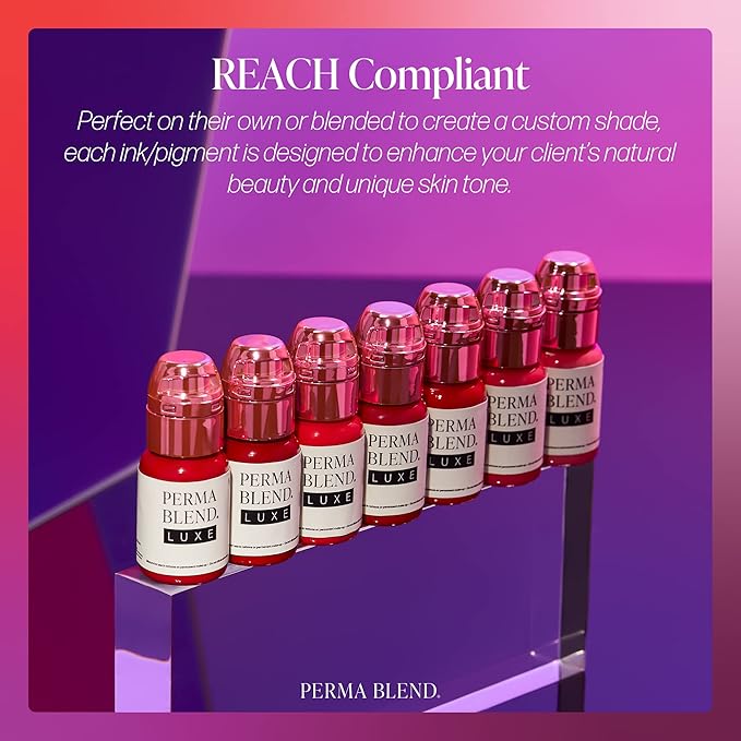 Perma Blend Luxe Lip Pigment Ink, Professional Lip Tattoo Microblading Supplies, Vivid Koral, .5 oz-VivaGrace Women