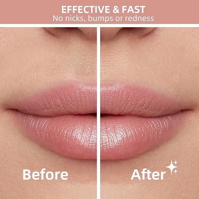 Facial Hair Removal for Women, Portable Lady Shaver, Rechargeable Painless Hair Remover for Face, Upper Lips, Chin, Peach Fuzz-VivaGrace Women