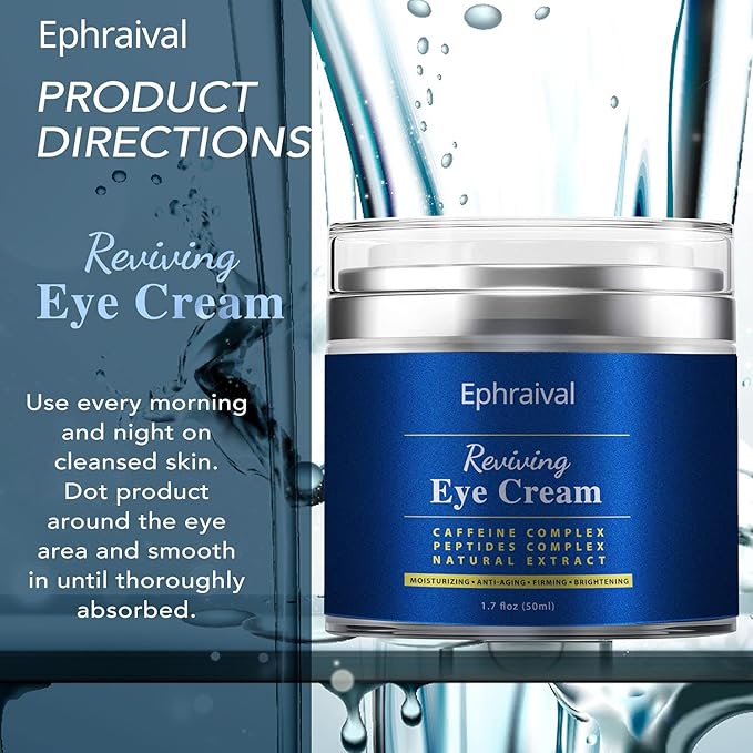 Men's Eye Cream, Eye Cream for Dark Circles and Puffiness, Anti-aging Caffeine Eye Cream for Men, Brightens, Reduces Puffiness, Dark Circles, and Fine Lines, Eye Treatment for Men Women-VivaGrace Women