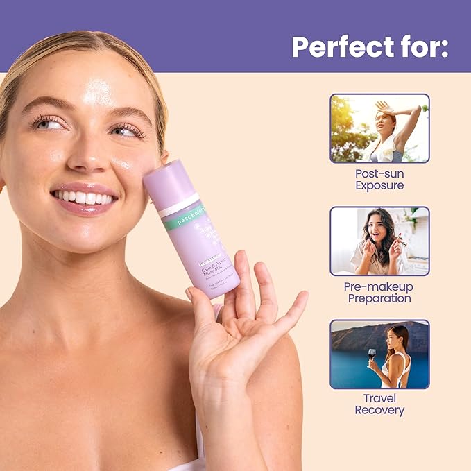 Patchology Skin Remedy Calm & Protect Micro Mist – Hydrating Facial Spray with Ectoin, Probiotics & Botanical Blend - Fragrance Free - Refines Pores & Leaves a Fresh Glow - 80 mL-VivaGrace Women