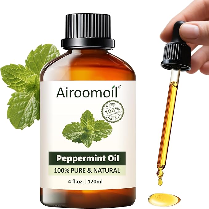 Pure Peppermint Essential Oil, 100% Pure Natural Peppermint Essential Oil, Premium Grade Essential Oils for Diffusers for Home, Skin, Care Massage, Soap Making, Aromatherapy, 4 Fl Oz | 120ml-VivaGrace Women