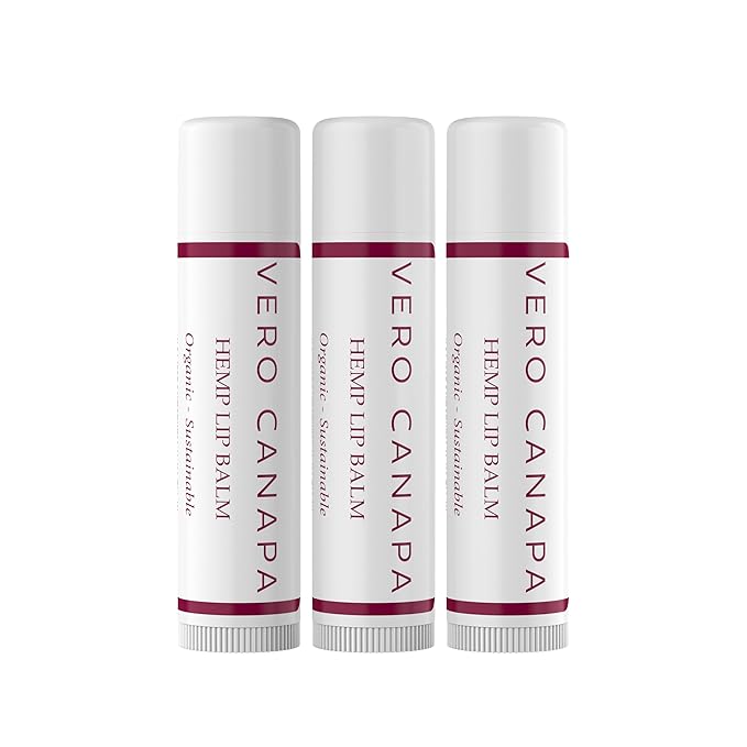Pomegranate Organic Hemp Lip Balm with SPF - 3 Pack | Lip Moisturizer |Sunscreen Lip Balm | SPF Lip Balm | Lip Care | Lip Balm Hydrating | Lip Balm Bulk | Lip Balm SPF | Lip Care Products-VivaGrace Women