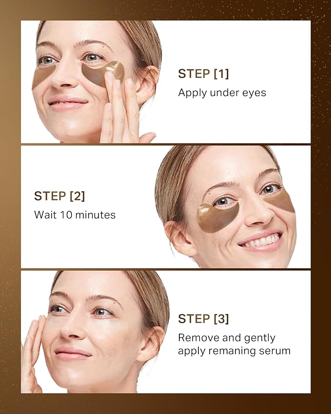 depology Black Caviar Under Eye Patches (30 Pairs), Anti-aging Hydrating Eye Mask for Wrinkles, Fine lines, Skincare with Hyaluronic Acid & Cica, Beauty & Personal Care-VivaGrace Women