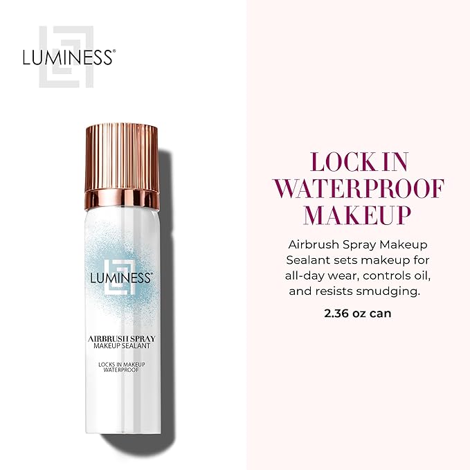 LUMINESS Waterproof Setting Spray for Makeup, Airbrush Spray Makeup Sealant (2.36 fl oz) - Long-Lasting Face Make Up Spray with Hydrating Mist Helps Control Oil & Replenishes Moisture-VivaGrace Women