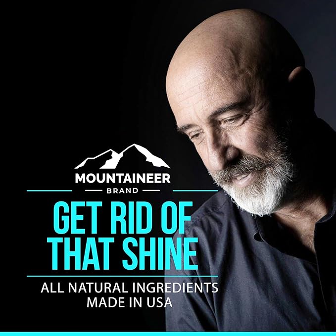 Mountaineer Brand Shine Reducer and PH Balance for Face and Scalp | Anti Shine | Mattifying Bald Head Care for Men | All Natural Ingredients | Refreshing Natural Scent | 4 oz-VivaGrace Women