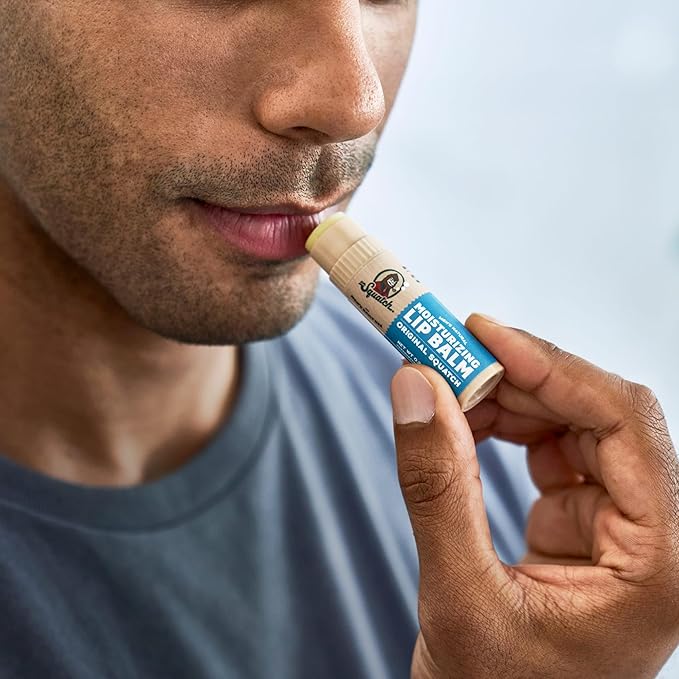 Dr. Squatch NEW Natural Lip Balm - Petrolatum, Paraben, Artificial Flavor-free - Shea Butter, Beeswax, Vitamin E - Original Squatch, Vanilla Bourbon, Coconut Cove, Wild Watermelon (0.25 oz, 4 Pack)-VivaGrace Women