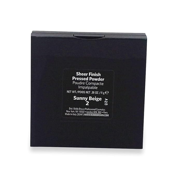Bobbi Brown Sheer Finish Pressed Powder, No. 02 Sunny Beige, 0.38 Ounce-VivaGrace Women