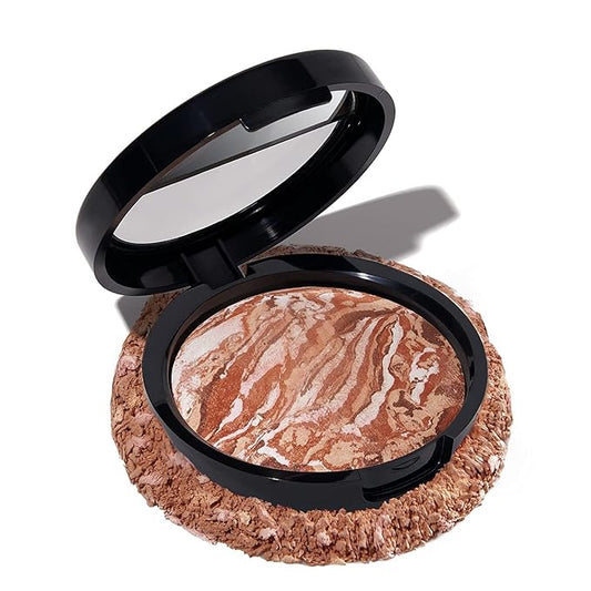 LAURA GELLER NEW YORK Baked Bronze-N-Brighten Bronzer Powder - Medium - Natural Bronze Glow-VivaGrace Women