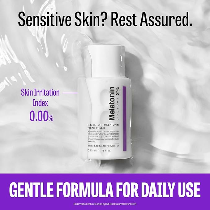 Time Return Melatonin Cream Toner | Highly Moisturizing Facial Toner for Sensitive Skin | Clarifying & Calming Toner for Face | Hydrating Toner for Face | Toner Cream Skin Toner (6.76 fl oz)-VivaGrace Women