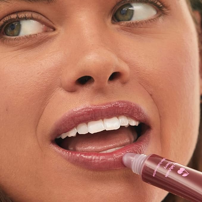 Lanolips Fruity Jellybalm, Cherry - Tinted Lip Balm to Deepen, Brighten & Enhance - Moisturizing Lanolin Lip Balm & Lip Gloss for Everyday Lip Care (10g / 0.35oz)-VivaGrace Women