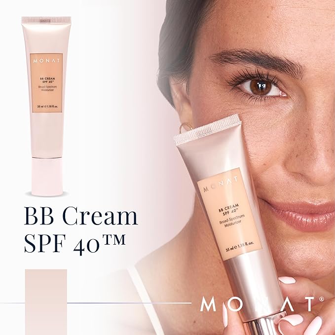 Monat BB Cream SPF 40 - Sand Broad-Spectrum Moisturizer, Lightweight Tinted Coverage, Fragrance-Free, 35ml/1.18 fl. oz.-VivaGrace Women