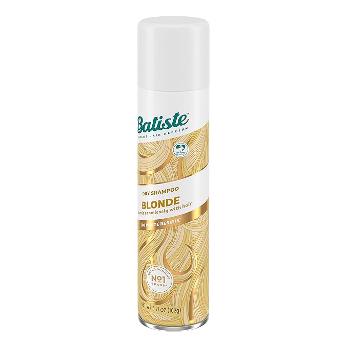Batiste Dry Shampoo for Blonde Hair, Refresh Hair and Absorb Oil Between Washes, Waterless Shampoo for Added Hair Texture and Body, 5.71 oz-VivaGrace Women