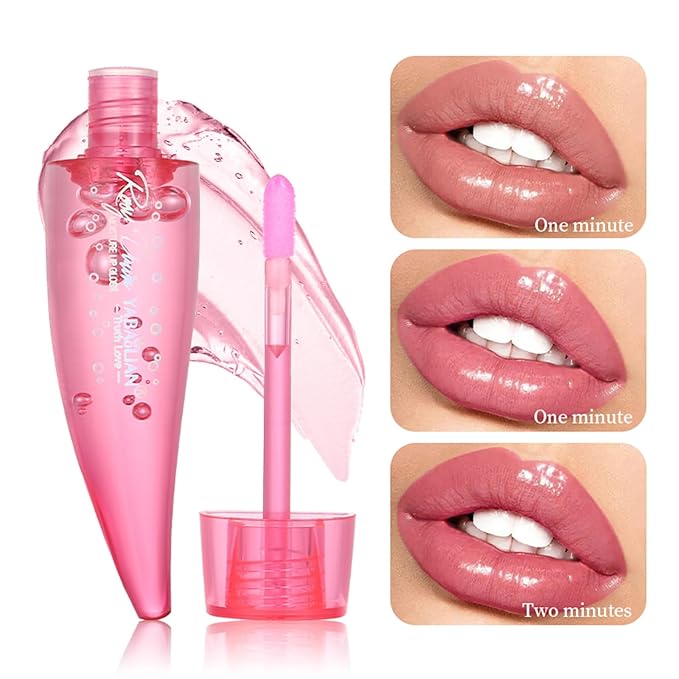 6PCS Aloe Vera Lip Gloss, Long Lasting Nutritious Lip Balm Moisturizing Aloe Vera Lip Oil for Lip Treatment and Dry Lips, Color Changing Lipstick Tinted Lip Balm Set (B)-VivaGrace Women