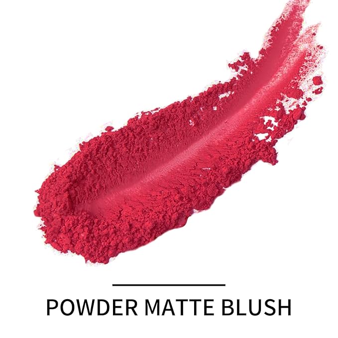 Boobeen Powder Blush Matte Blush, Highly Pigmented Beauty Cream Blush Palette for Create A Natural Cheek Flushed Look, Rich Colors-VivaGrace Women
