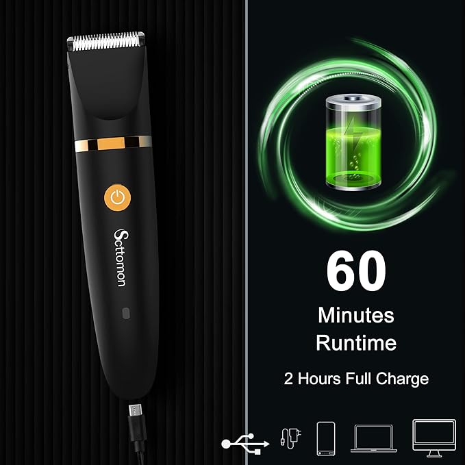 Electric Groin Hair Trim Ball Trimmer for Men Body Shaver Below-The-Waist Groomer Nose Hair Trimmer Waterproof Cordless 3 in 1-VivaGrace Women