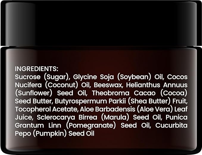 Brooklyn Botany Lip Scrub Exfoliator 1 oz – Lip Moisturizer for Dry Lips and Chapped Lips – Gentle Lip Exfoliator for Smooth and Brighter Lips – Vanilla Flavor-VivaGrace Women