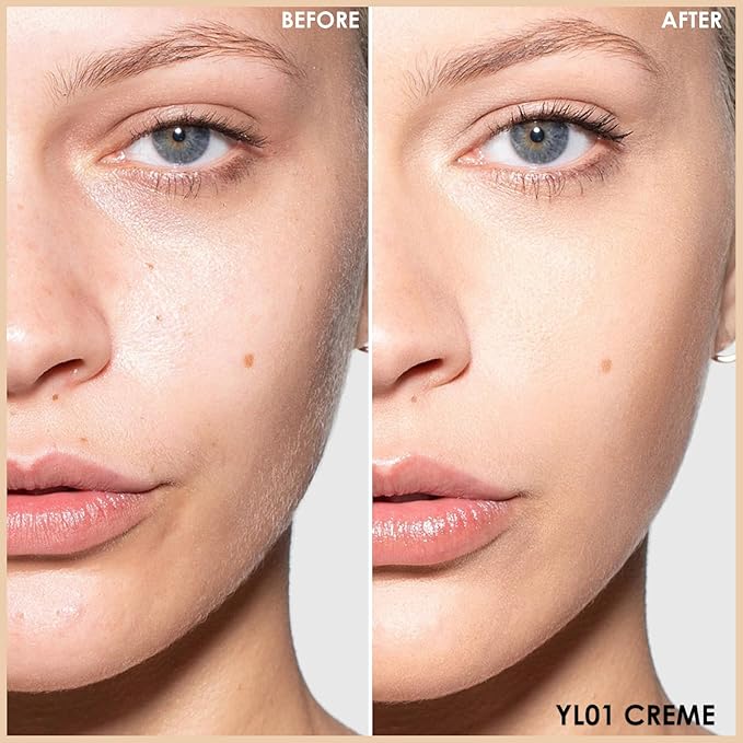 FOCALLURE FIX CORRECTOR Concealer Stick, Full Coverage Concealer Makeup, Color Corrector for Dark Circles, Including Replaceable Applicator, YL01 CREME-VivaGrace Women