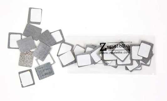 Square Metal Stickers 26mm 30-Pack for Non-Magnetized Makeup Pans-VivaGrace Women