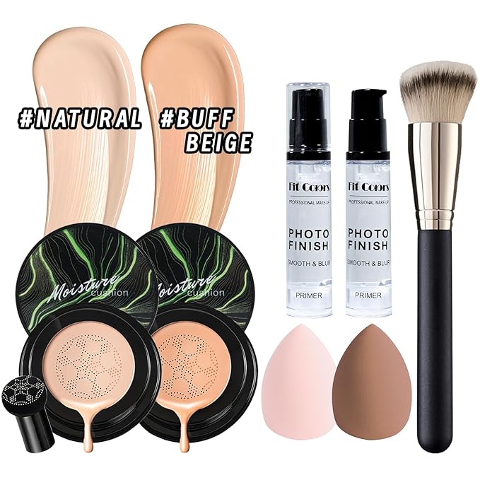 Makeup Set Present Multipurpose Makeup Kit for Women Girls Teens,- CC Cream Foundation Eyeshadow Primer Counter Stick Concealer Lip Gloss Eyeliner Pencil Mascara Makeup Brush & Sponges-VivaGrace Women