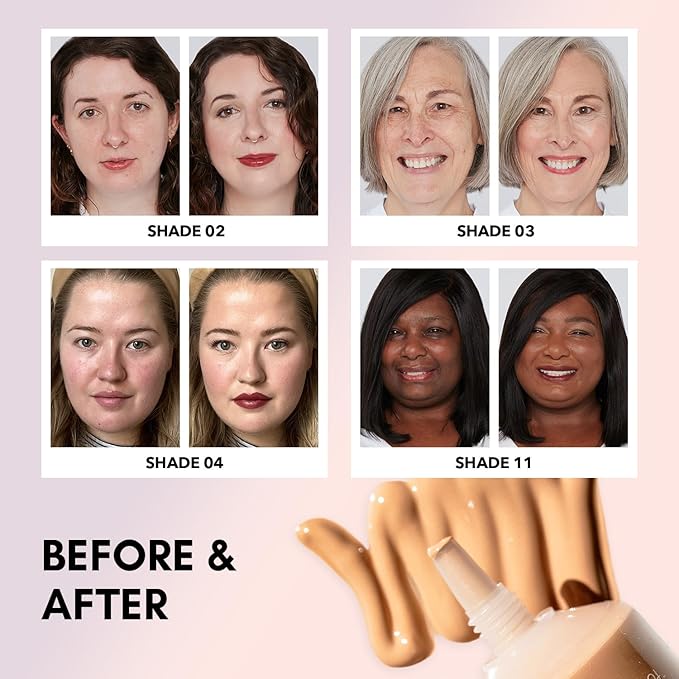 Clover Skin Is In Serum Foundation | Hydrating Face Serum, Lightweight Foundation, Cruelty-Free & Vegan | With Squalane And Sunflower Seed Wax | 30 ml - Shade 08 (Medium)-VivaGrace Women