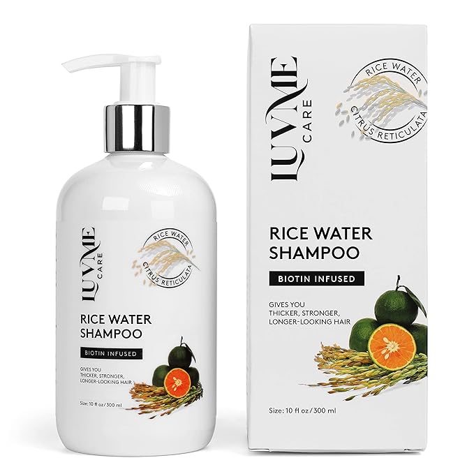 Rice Water Hair Growth Shampoo with Biotin - Hair Shampoo for Thinning Hair and Hair Loss, All Hair Types, Men and Women 10 Fl Oz-VivaGrace Women