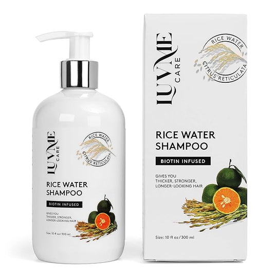 Rice Water Hair Growth Shampoo with Biotin - Hair Shampoo for Thinning Hair and Hair Loss, All Hair Types, Men and Women 10 Fl Oz-VivaGrace Women