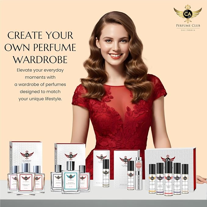 CA Perfume Impression of Happy Women Fragrance Body Oil Dupes Attar Roll-On 0.3 Fl Oz/10ml-VivaGrace Women