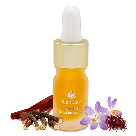 Shankara Kumkumadi Oil with Pure Saffron and Ayurvedic Herbs (Original Aroma 5ml)-VivaGrace Women