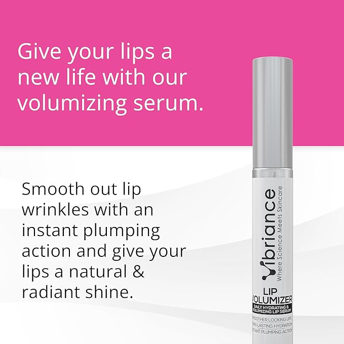 Vibriance Hydrating Lip Volumizer - Plumping Lip Gloss with Hyaluronic Acid - Lip Plumper Smooths Lines and Wrinkles | 0.14 fl oz (4 ml)-VivaGrace Women