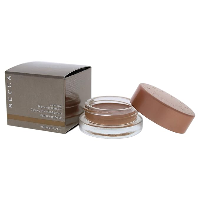 BECCA - Under Eye Brightening Corrector, Medium to Deep: Rich, pearlized apricot, 0.16 oz.-VivaGrace Women