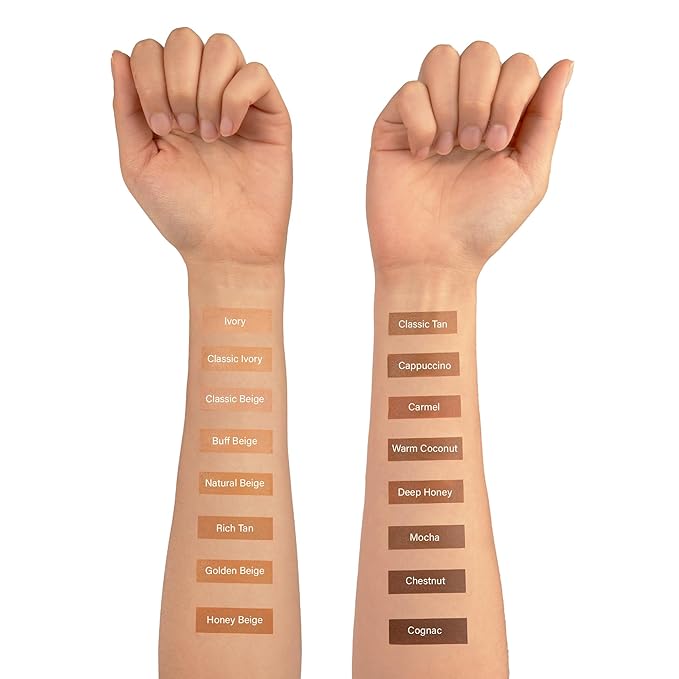 Ruby Kisses Natural Full Coverage 3-In-1 Stick Foundation. Easy to Apply, Hydrating, Lightweight, Long Lasting, Concealer and Contour Stick for Face Makeup (Chestnut)-VivaGrace Women