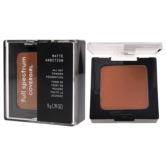 COVERGIRL Matte Ambition, All Day Powder Foundation, Deep Neutral 2, 0.38 Ounce-VivaGrace Women