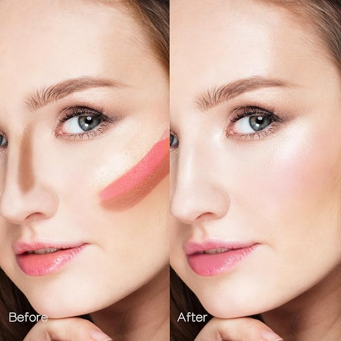 Trio Contour Sticks Set, Highlighter Stick & Bronzer Stick & Blush Stick For Cheek+Lip,Highlight and Contour to Create a Natural Dewy Makeup Look for Light | Set of 45g/1.6fl.oz-VivaGrace Women