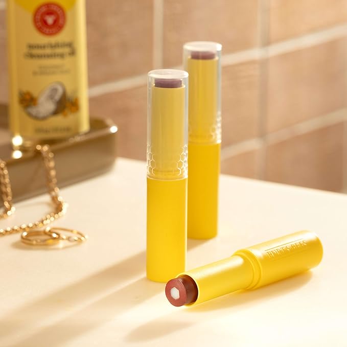 Burt’s Bees Back To School Gift Ideas, Tinted Boosted Balm, Misty Mauve, Hydrating Tinted Lip Balm with Vitamin C, E, and F Core, 24 Hour Lip Moisturizer, 100% Natural Origin, 1 Count, 0.16oz-VivaGrace Women