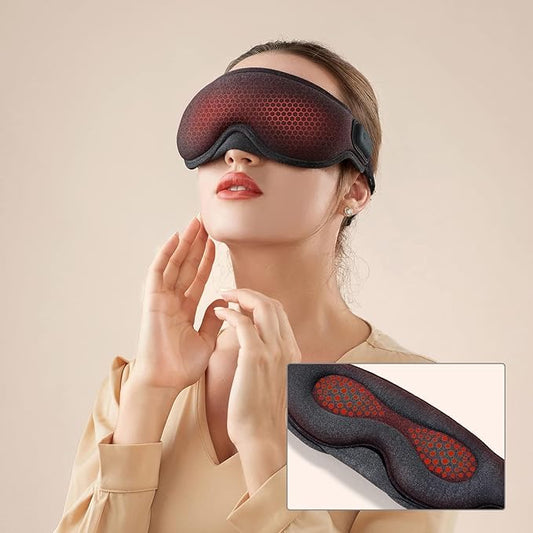 Cordless Heated Eye Mask, Dry Eye Mask, Type-C Eye Heating Pad, Portable Eye Warm Compress with 720mAh Battery Relieve for Dry Eyes, Stye-VivaGrace Women