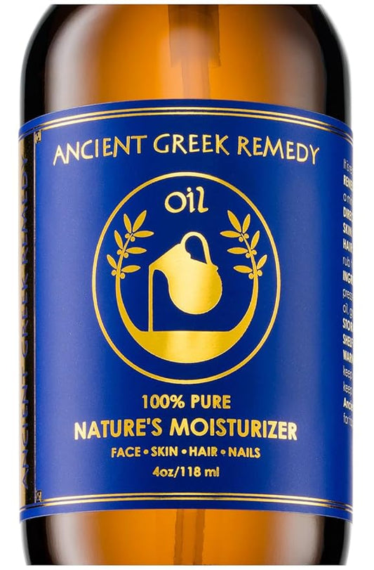 Ancient Greek Remedy After Shower Body Oil for Women - Organic Face Oil & Body Moisturizer for Dry Skin with Sweet Almond, Jojoba, Olive, Lavender and Vitamin E Oil - Natural Clean Skincare, 4 oz-VivaGrace Women